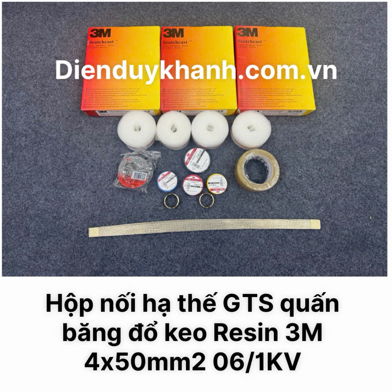 Hộp Nối Cáp Hạ Thế Đổ Keo Resin 4x50mm2 3M Chính Hãng Giá Rẻ